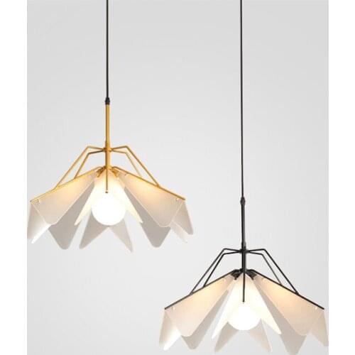 Nordic industrial lamp hanglamp crystal Home Decoration E27 Light Fixture living room LED pendant lights hanging lamp
