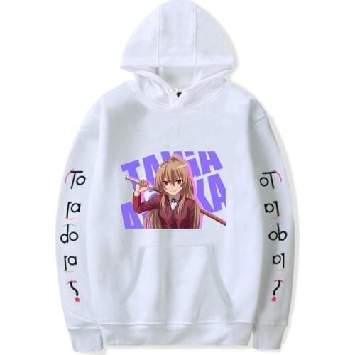 Anime Toradora Cotton Polyester Hoodie Sweatshirt Men/Women Fashion Print Streetwear Hoodies Autumn Winter Hooded Sweatshirt