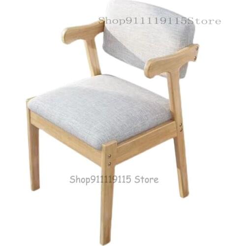 Solid Wood Childrens Chair Adjustable Lifting Writing Desk Chair Household Chair Student Study Chair Dining Chair Back Chair