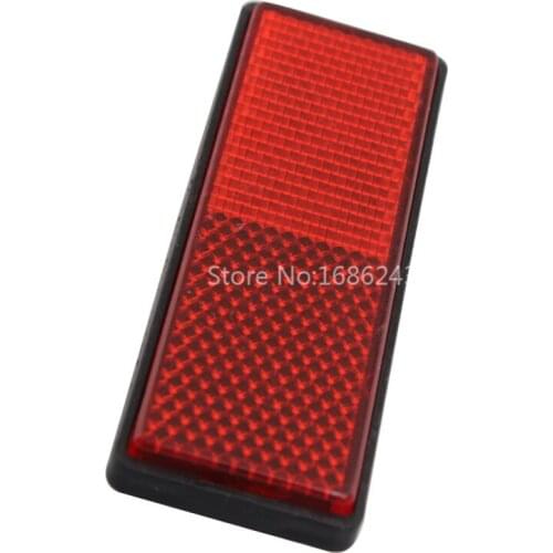 Rectangle red Reflectors Universal For Motorcycles ATV Bikes Dirt Bikes