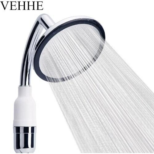 VEHHE 2 Functions High Pressure Handheld Shower Heads Sprinkler Shower Head Filter Top Spray Nozzle Bathroom Stainless steel