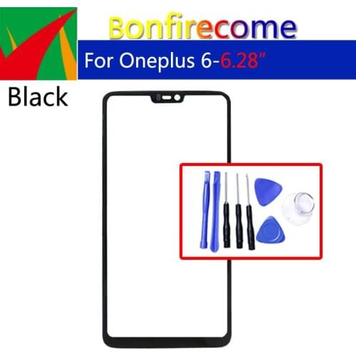 Outer Screen For Oneplus 6 Front Touch Panel Screen LCD Display Outer Glass Cover Lens Replacement