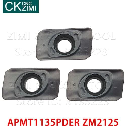 10PC APMT1135PDER M2 Milling Inserts Carbide Blades Lathe Mill Cutter CNC Tools Slot Cutting for Stainless Steel cast iron Steel