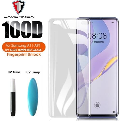 Liquid UV Tempered Glass For Samsung A11 A21 A31 A41 A51 A71 A81 A91 Glass Screen Protective For Samsung Galaxy A50 A30 70 Glass