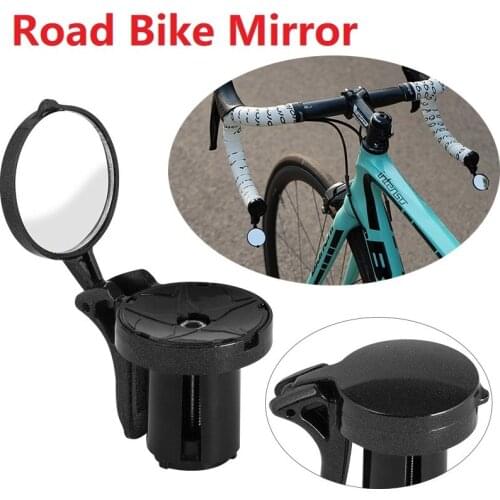 Road Bicycle Rearview Mirror 360 Rotation Fold Reflector Safety Mirror 20-40 Meter Visible Rear Mirror Road Bike Accessories