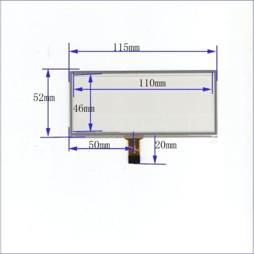ZhiYuSun 3.5inch JRT0099 115*52 8lines Touch Screen glass 115*52 touch glass sensor