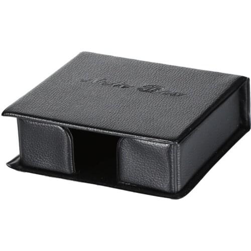 1pcs leather notes box creative note paper storage products business office supplies personalized desktop ornaments