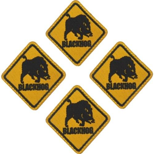 1 Pc Mini Wild Boar Armband Military Tactical Hook Loop Outdoor Sports Patch Backpack Hat Leather Jacket Cloth Patch Accessories