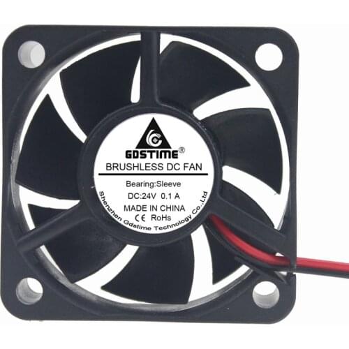 100 pcs DC 24V 2Pin 50mm 50x50x20mm 2Pin Power Brushless Cooler Cooling Fan 50*20mm 5020S Laptop Computer Industrial Axial Fan