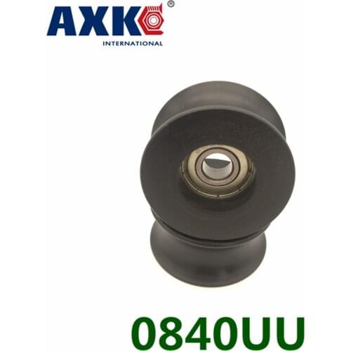 Rodamientos Axk 2pcs U Groove Ball Bearing 0840uu Bu0840 608zz 608z 608 Window And Door 8x40x20.7mm Guide Pulley Sealed Rail