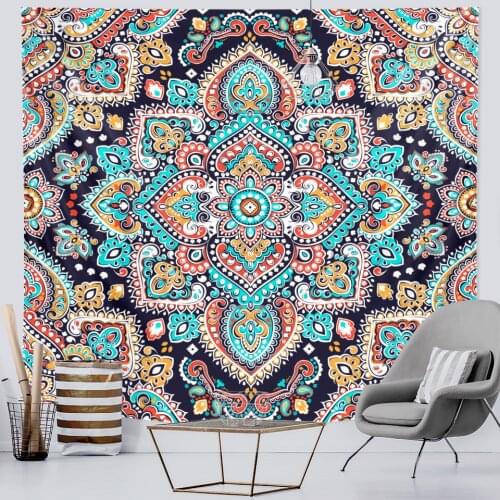 2021 psychedelic scene home art decorative tapestry witchcraft tapestry Hippie Bohemia decorative Mandala sheet sofa blanket
