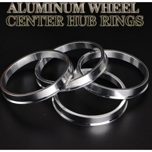 4Pieces/set Aluminum Hub Rings Hub Centric Rings Wheel Bore 57.1-60.1、57.1-66.1、57.1-67.1、58.1-67.1、58.1-73.1mm