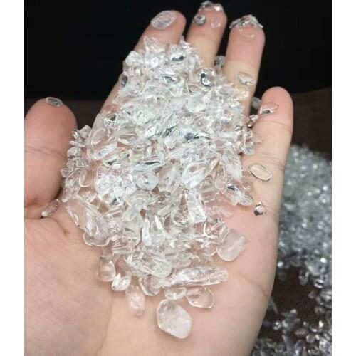 50g AAA Natural Lot of Tiny Clear Quartz Crystal Rock Chips Degaussing