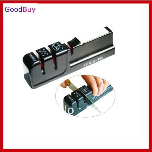 Free shipping New Multifunction 3 slots Knife Sharpener Portable Sharpener knife grinder slicker kitchen knife sharpener