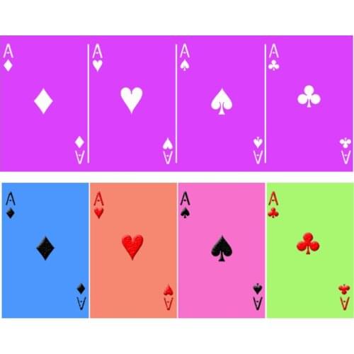 Bridge Poker A Cake Stencils Fondant Cake Edge Decoration Molds Coffee Template Tools