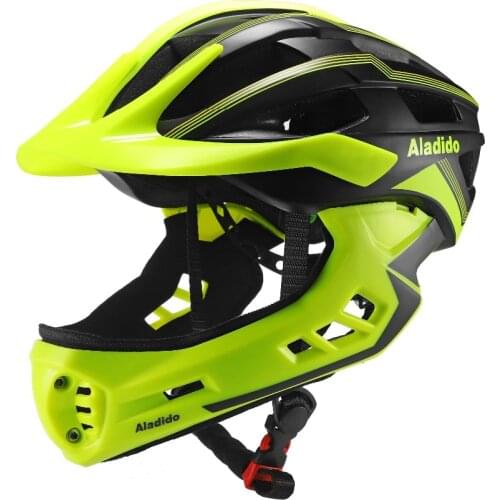 Full Covered Kid Helmet Balance Bike Children Full Face Helmet Cycling Motocross Downhill MTV DH Safety Helmet BMX LED helmet
