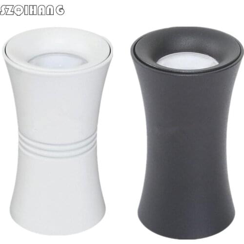 Dimmable LED COB Surface Mounted Downlight 7W 10W White/Black Housing AC110V/AC220V Ceiling Spot Light Warm Cold White