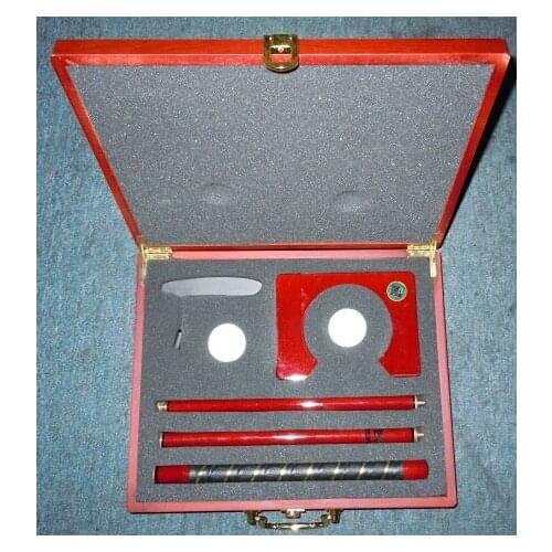 Hot Sale Rose Wood Golf Putting Trainer Set