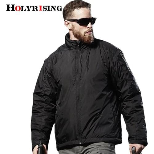 Holyrising Luxury Men Jacket Outdoor Ropa Hombre Warm Zipper Hommes Veste Breathable Waterproof Soft Light Male Clothing 19303-5