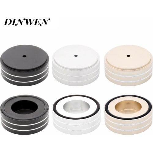 65x25mm Solid Aluminum Speaker AMP Turntable Recorder Isolation Feet Spike Floor Base Pad Stand Cone Damper Hifi Audio DIY