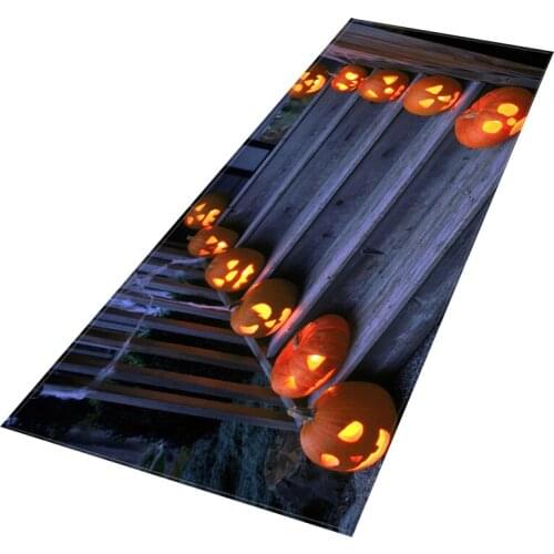 Halloween Carpet Anti-slip Kitchen Rug Bathroom Doormat Absorbent Hallway Floor Carpet Washable Rugs for Bedroom Outdoor Doormat