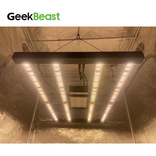 GeekLight GeekBeast Mini 480W Hydroponics LED Grow Light Bars Commercial Light Bars Even PPFD lm301h/lm301b 660nm Far Red UV IR