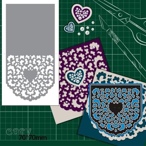 70*70mm FLOWERS LACE New Metal Cutting Dies for decor card DIY Scrapbooking stencil Paper Album template Dies