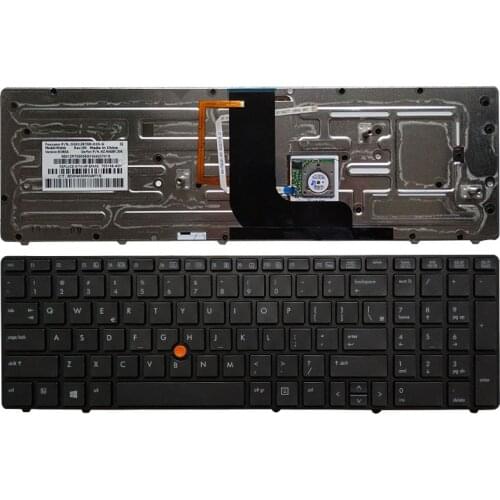 NEW US Laptop Keyboard for HP Elitebook 8560W 8570W English with Backlit Keyboard