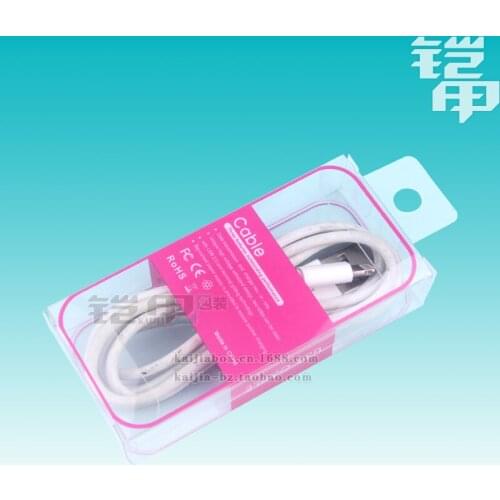 New style PVC plastic Box Packaging Packing For 1m Micro USB Cable Package Boxes Data Line Cables 300pcs/lot free ship
