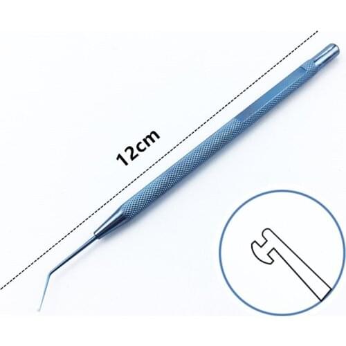 Ophthalmic hook angle shaft Titanium Kuglen Iris Hook Lens Manipulator Push-pull ophthalmic instrument