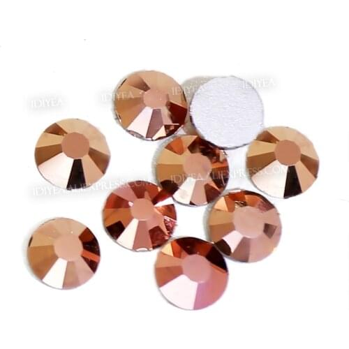 Rose Gold SS3 SS4 SS5 SS6 SS10 SS20 SS30 to DIY Nail Art Rhinestones Glitter Crystals Jewelry Non HotFix stone Decor strass