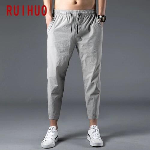 RUIHUO Slim Men's Trousers