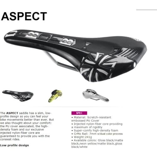 DaBomb Aspect Saddle low-profile Bicycle Saddle Padding PU Cover Bicycle parts