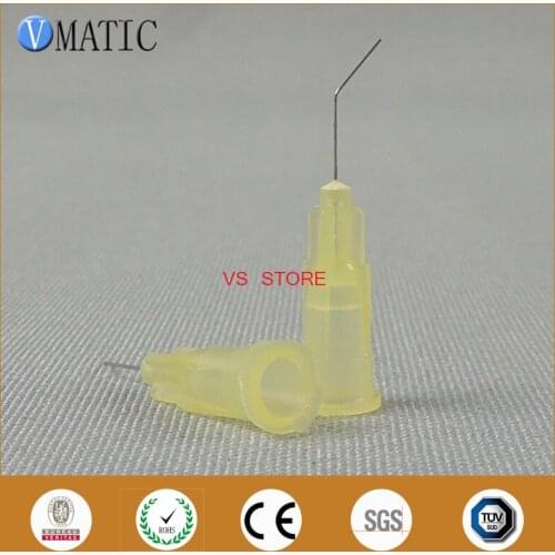 Free Shipping 100 Pieces 0.5'' 13mm Length 45 Degree Bent 30G Dispensing Bayonet Needle 1/2 Inch