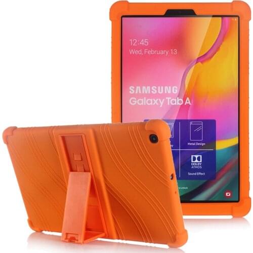 Case for Samsung Galaxy Tab A 10.1 2019 T510 S7 Plus 12.4 11 S6 Lite 10.4 P610 8.0 S5E 10.5 A7 Silicone Shockproof Kids Cover