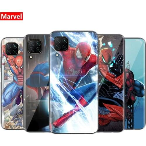 Marvel Avengers Spider-Man Super Hero For Huawei P40 P30 P20 P10 P9 P8 Lite Mini E 5G Pro Plus 2017 2019 TPU Silicone Phone Case