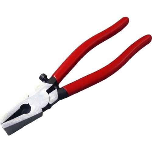 Heavy Duty Key Fob Pliers Tool, Metal Glass Running Pliers With Flat Jaws, Studio Running Pliers Attach Rubber Tips Perfect For