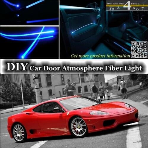 For Ferrari 360 Modena interior Ambient Light Tuning Atmosphere Fiber Optic Band Lights Inside Door Panel illumination Tuning