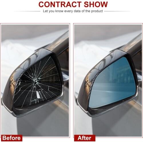 For Tesla Rearview Mirro Protect Frame Cover Glass For Tesla Model 3 Accessories Rearview Mirror Cover Model 3 Model three