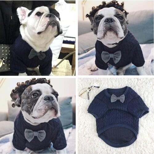 French Bulldog Clothes Sweater Shirt Winter Dog Clothes Hoodies Pug Clothing