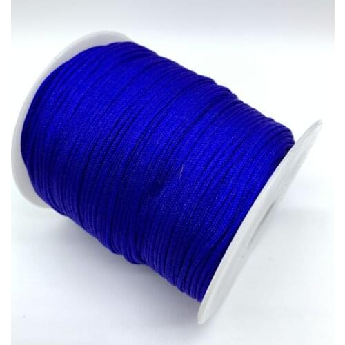 0.5mm 0.8mm 1.0mm 1.5mm Blue Nylon Cord Rope Chinese Knot Macrame Cord Rope For Jewelry Making For Shamballa Bracelet