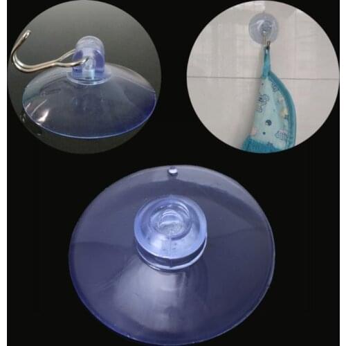 100Pcs DIY Clear 35mm Large Suction Cup Plastic Sucker Pads For Window Wall Hook