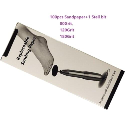 100Pcs Electric Pedicure Foot Files For Feet Dead SkinPedicure Callus Remover Replace grinding disc