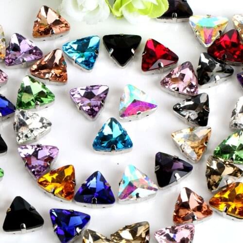 100pcs/lot 18mm Pointback TR7x7 rhinestones glass applique strass crystal for DIY sewing on needlework clothes accessories