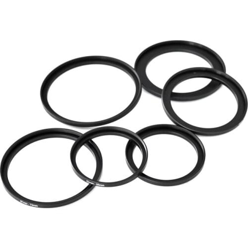 2pcs 40.5-58mm 40.5-62mm 40.5-67mm 46-49mm 46-52mm 46-55mm 46-58mm 46-62mm 46-72mm 46-77mm Step Up Ring Filter Adapter