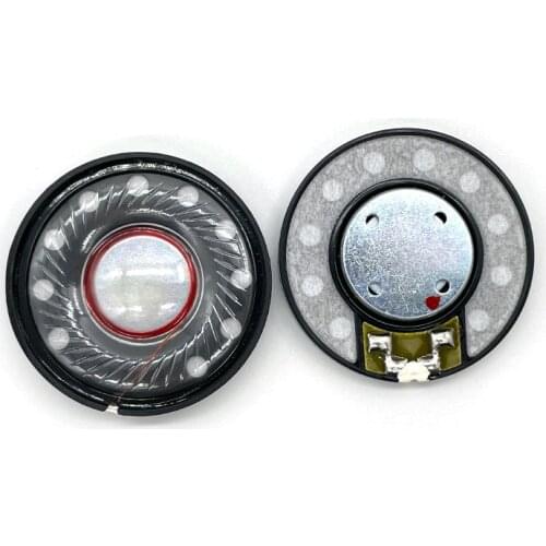 2pcs Transparent 40MM 32 ohm DIY Headphone Speaker Unit Full Range Magnetic Replacement Loudspeaker Driver