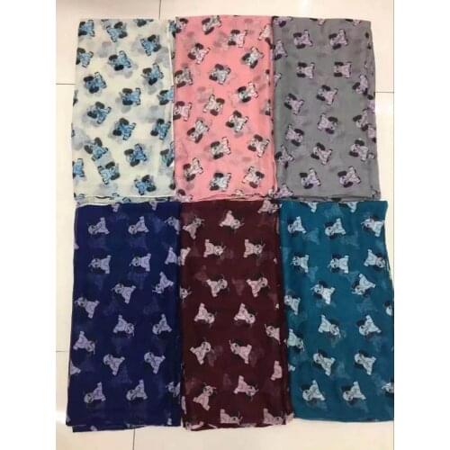 2016 Hot Sale Cute Elephant Print Scarves And Shawls Mini Elephant Animal Wrap Hijab Muffler 6 Color Free Shipping