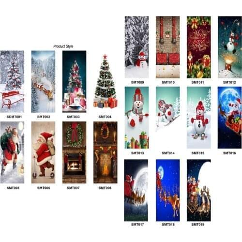 77cm/90cm Christmas Decoration 3D Wall Stickers Snowman Pattern Door Stickers
