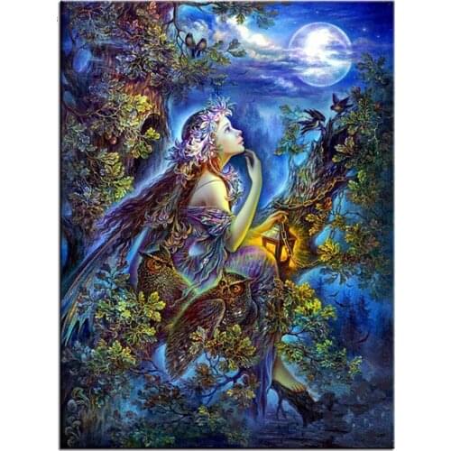 Elf and moon diamond Embroidery diy diamond painting mosaic diamond painting 3d cross stitch diamond picture H807