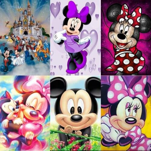 Disney Diamond Painting "Cartoon Mickey Mouse" Diamond Embroidery Full Square/Round Drill Home Decor Gift Cross Stitch Kits